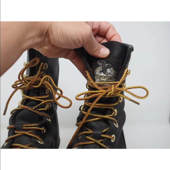 Georgia Men's 8in. Logger Work Boots Leather 8 M - Picture 6 of 11